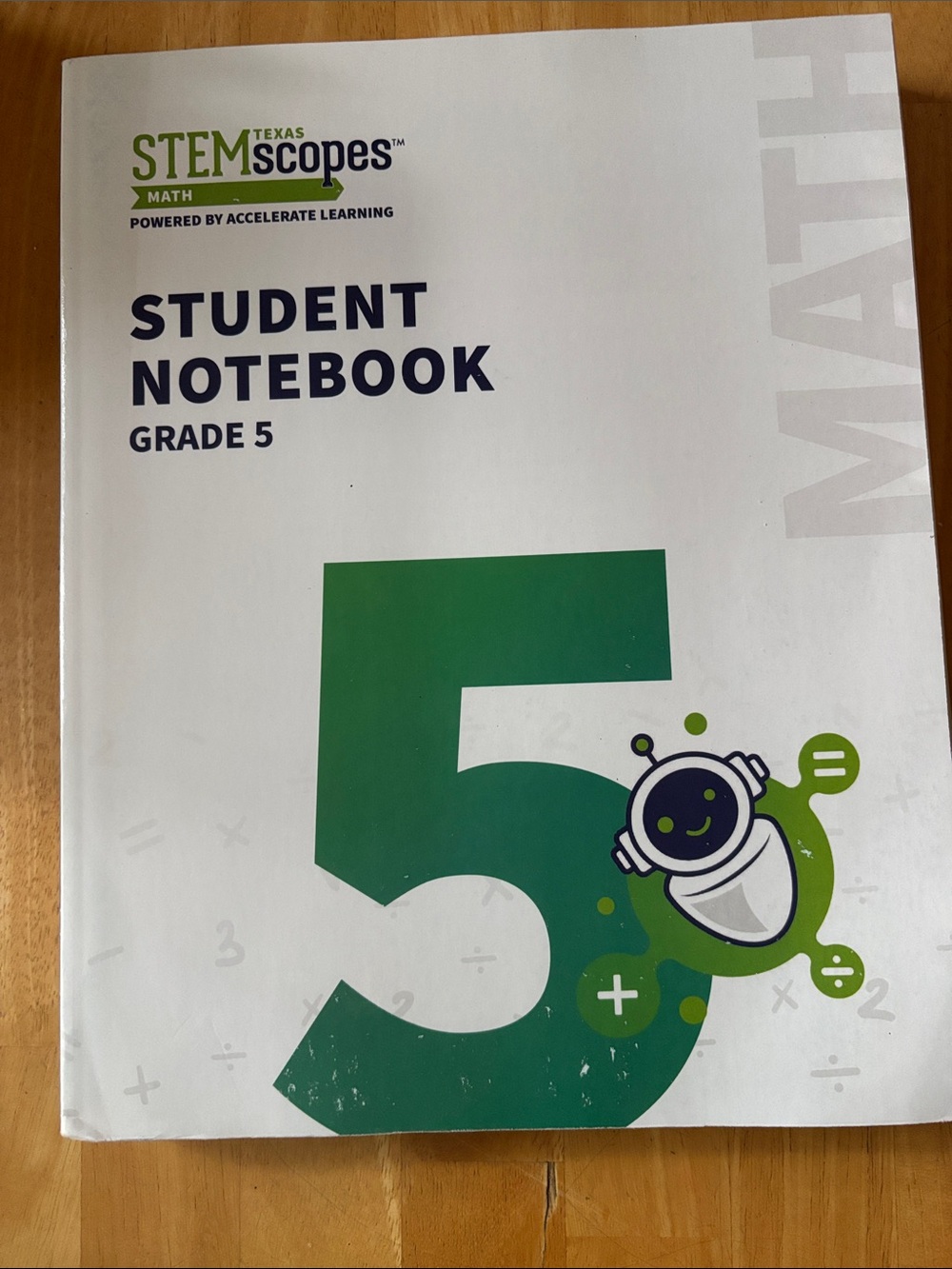 STEMscopes Math Student Notebook Grade 5 - Texas Never Used